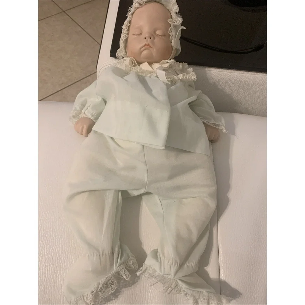 Vintage Sugar Britches Baby Doll Porcelain Sleeping 1986 Boots Tyner Design